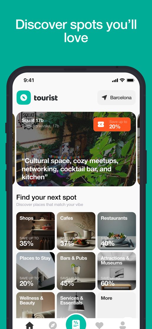Screenshot der Tourist-App 1