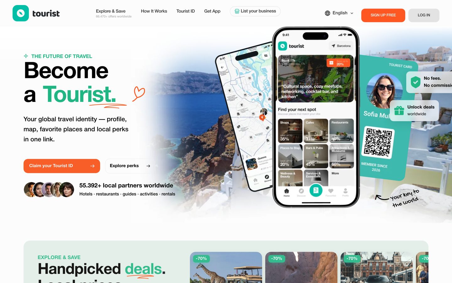 Startseite von tourist.com